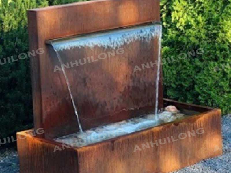 <h3>MC3 Fountain Corten Steel | Modern Wall Fountain with Steel </h3>
